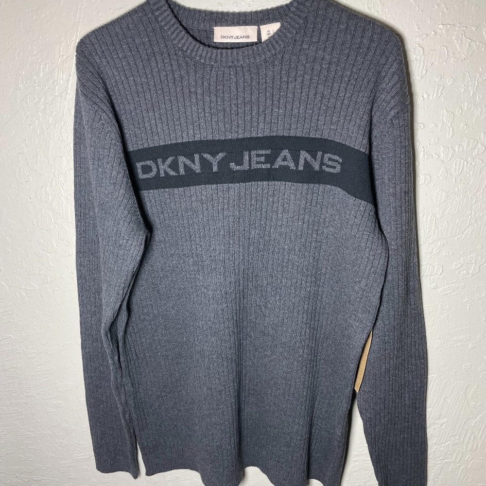 DKNY Jeans Logo Pullover Sweater | Vintage 2000's sweater (02)